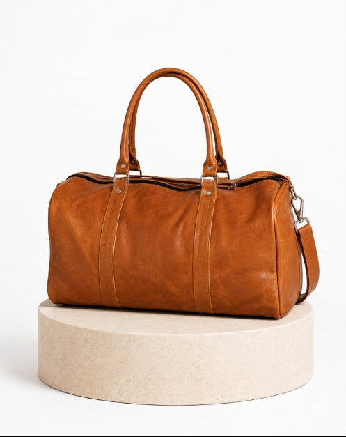 Crowned by God – Heritage Voyager Leather Duffle Bag
